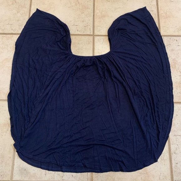 Storm & Marie Navy Blue Off-the-Shoulder Ruffle Top XL - Picture 6 of 9